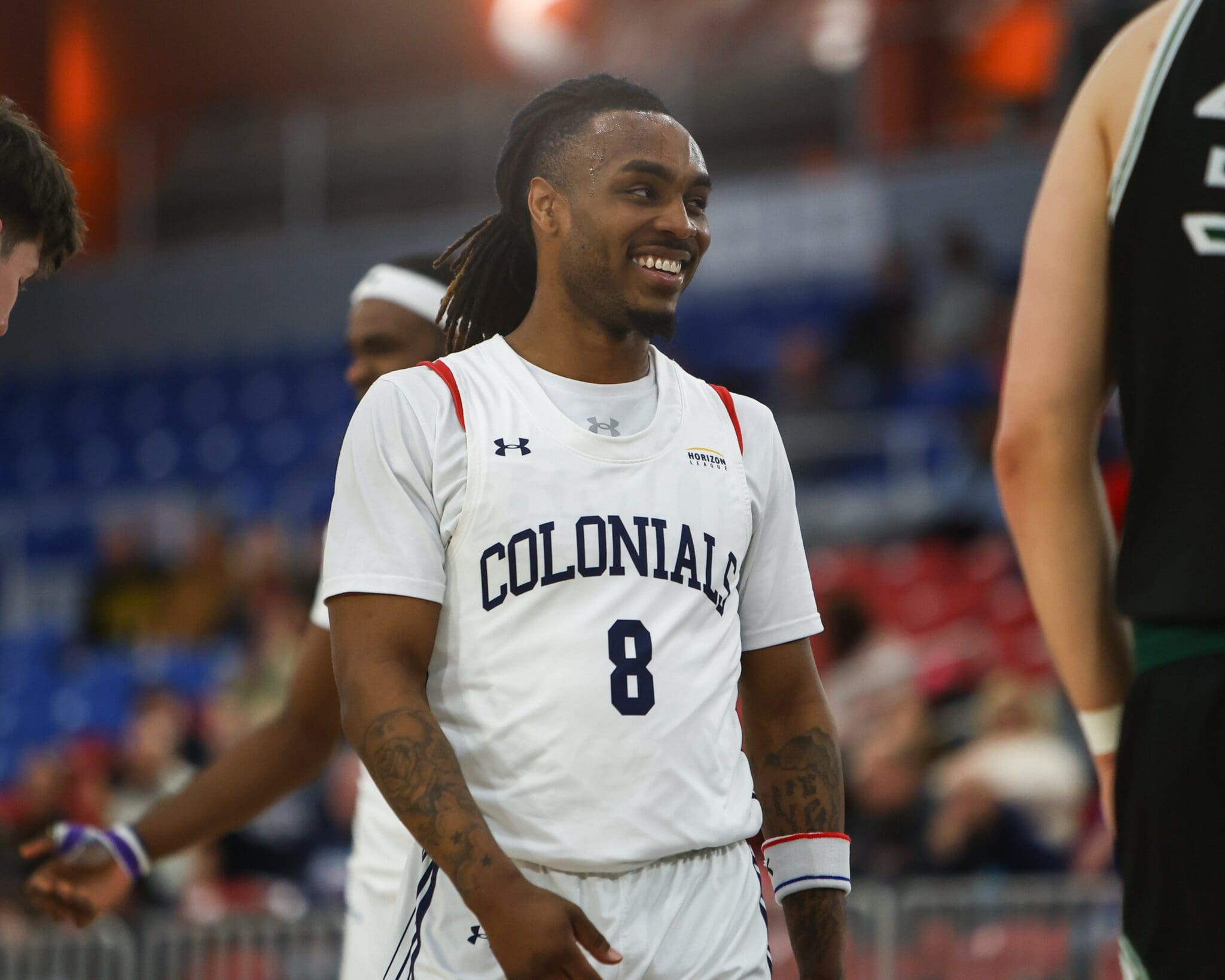Robert Morris guard Kam Woods during a game against Green Bay on Feb. 21, 2025 -- RMU Athletics