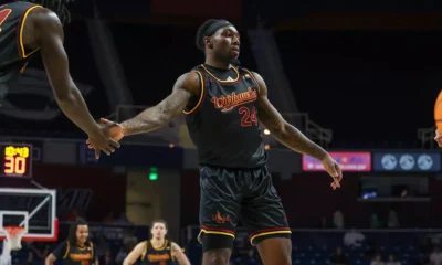 UL Monroe guard Coltie Young in a game during the 2024-25 season -- UL Monroe Athletics