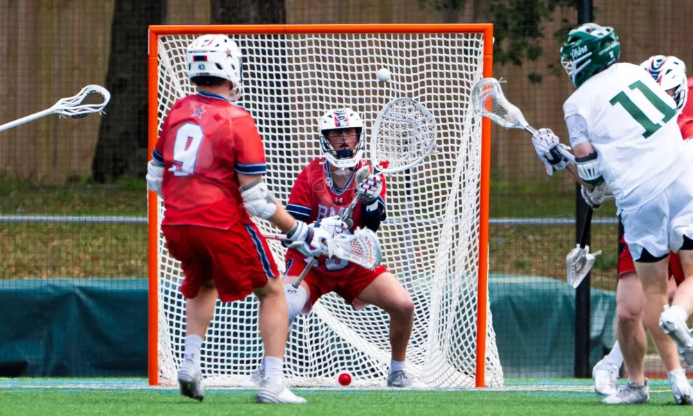Robert Morris men's lacrosse goalkeeper Nate Fechter -- RMU Athletics