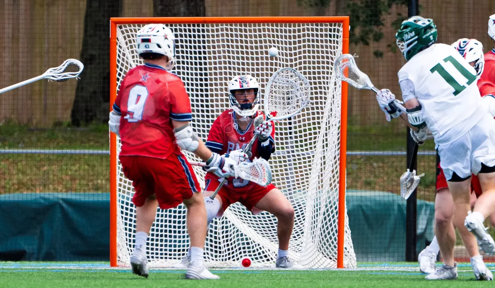 Robert Morris men's lacrosse goalkeeper Nate Fechter -- RMU Athletics