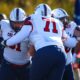 Robert Morris lineman prior to a game during the 2024 season -- RMU Athletics