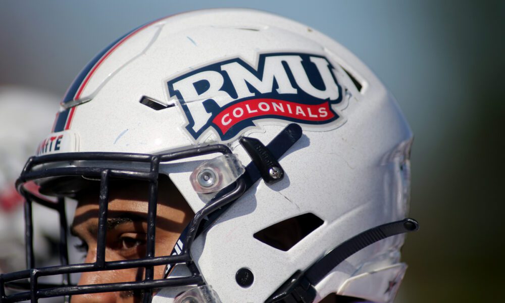 Robert Morris football helmet -- RMU Athletics