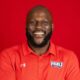 Robert Morris defensive line coach Derrick Nsubuga -- RMU Athletics
