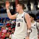 Robert Morris forward Nikolaos Chitikoudis in a game against Detroit Mercy on Feb. 25, 2026 -- Ed Thompson // Pittsburgh Sports Now