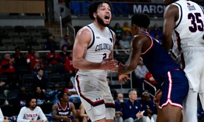 Robert Morris guard Ryan Prather Jr. during the semifinal loss to Detroit Mercy at the Corteva Coliseum on March 9, 2026 -- Ed Thompson // PSN