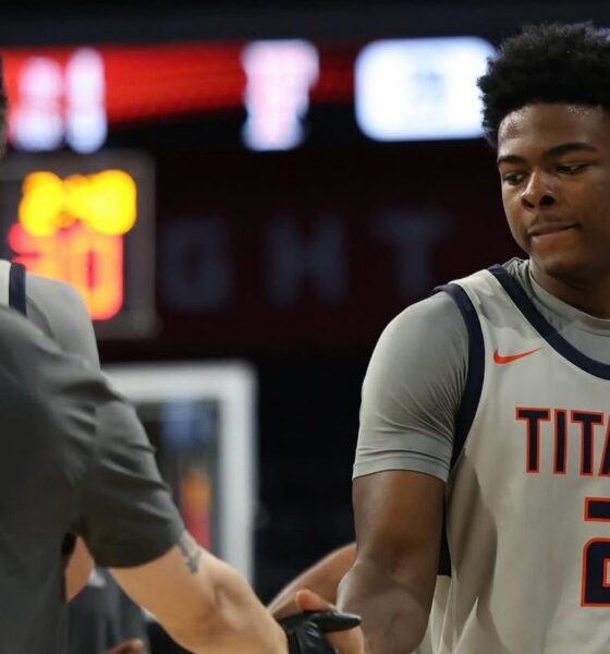 Robert Morris commit Kiwane Garris Jr. while at Cal State Fullerton — Photo courtesy of Garris’ Instagram account