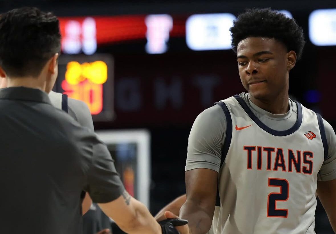 Robert Morris commit Kiwane Garris Jr. while at Cal State Fullerton — Photo courtesy of Garris’ Instagram account