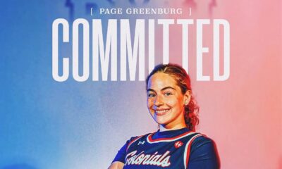 Robert Morris guard signee Page Greenburg's commitment graphic -- Photo courtesy of Greenburg's Instagram