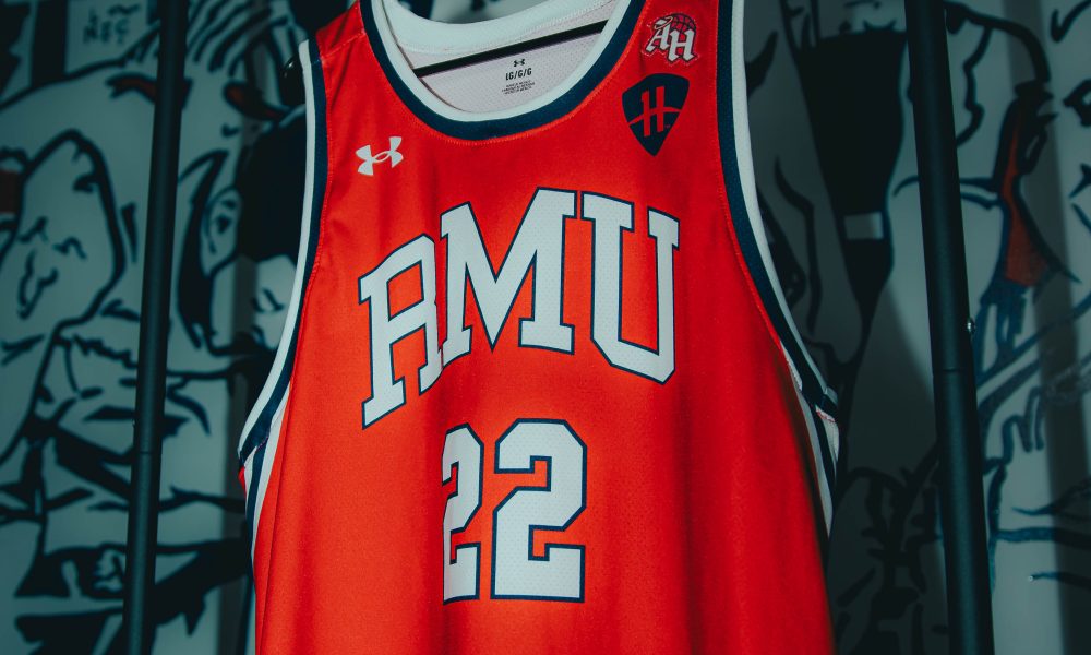 All Hail Bball’s Cullen Honohan and Robert Morris team up for first-ever influencer jersey patch. — Photo Courtesy of Honohan