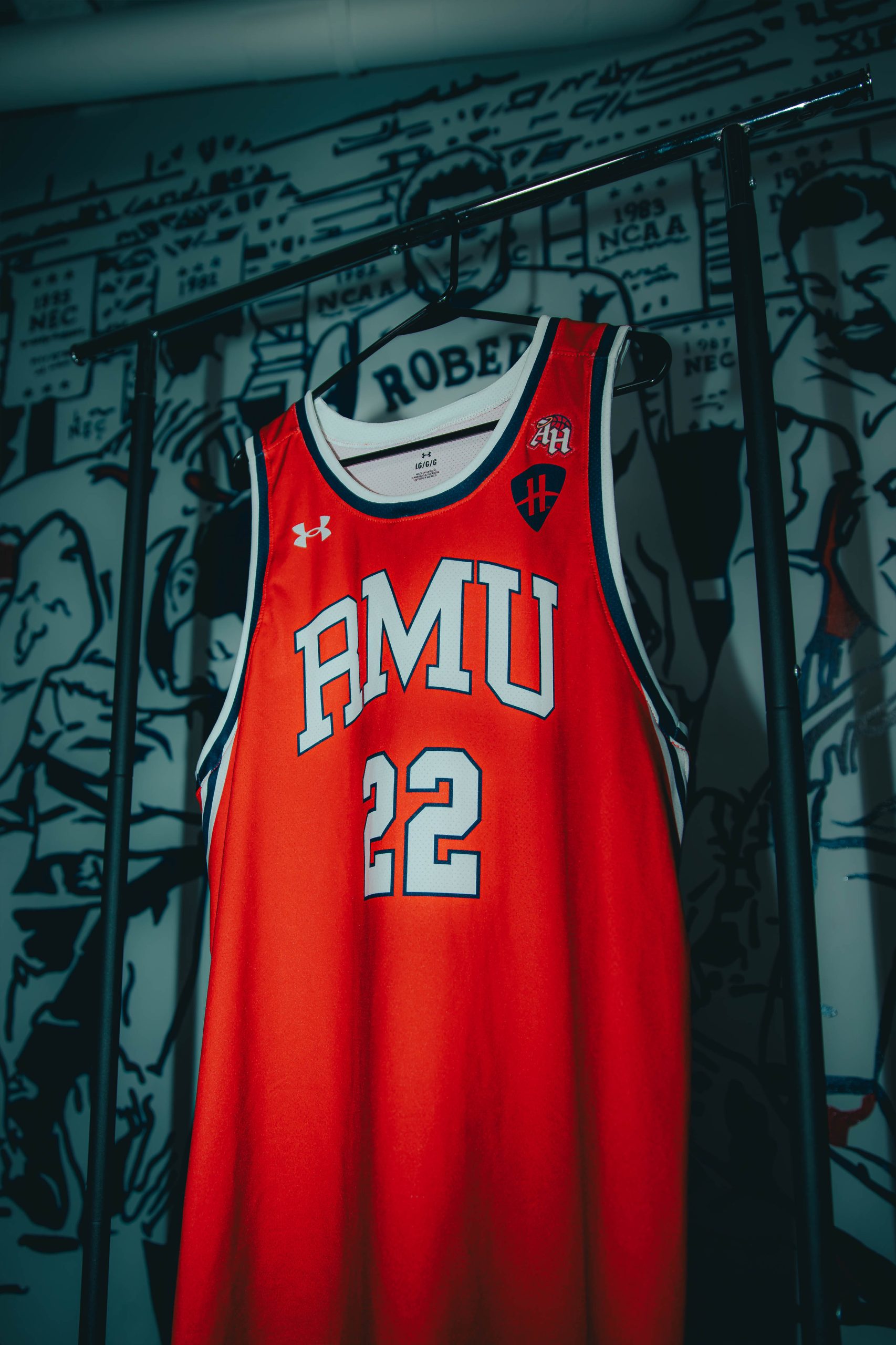 All Hail Bball’s Cullen Honohan and Robert Morris team up for first-ever influencer jersey patch. — Photo Courtesy of Honohan